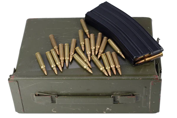 Ammo Can Ammunition Isolated — Stock Photo, Image