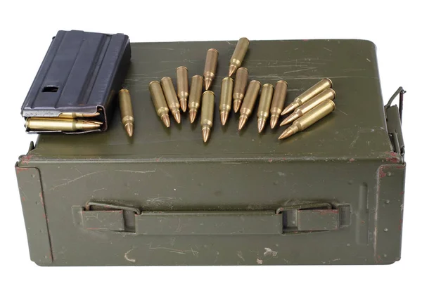Ammo Can Ammunition Isolated — Stock Photo, Image
