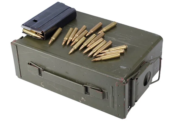 Ammo Can Ammunition Isolated — Stock Photo, Image