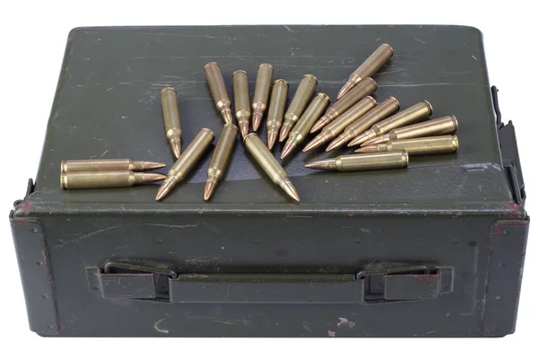 Ammo Can Ammunition Isolated — Stock Photo, Image