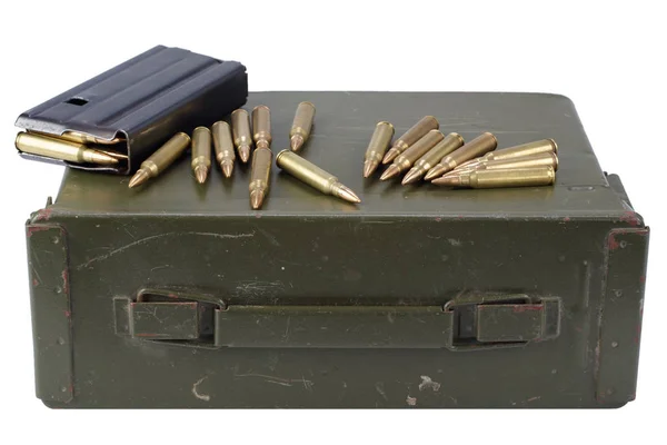 Ammo Can Ammunition Isolated — Stock Photo, Image