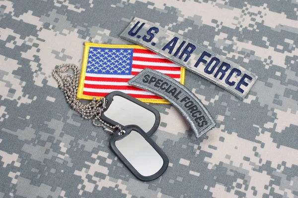 Kiev Ukraine May Army Special Forces Tab Blank Dog Tags — Stock Photo, Image