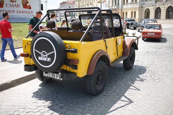 Kamyanets Podilsky Oekraïne Juni 2017 Retro Auto Festival Retrofest Kamyanets — Stockfoto