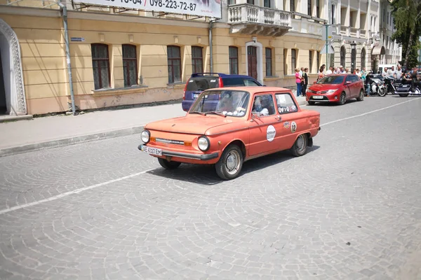 Kamyanets Podilsky Ουκρανία Ιουνίου 2017 Ρετρό Αυτοκίνητο Φεστιβάλ Retrofest Kamyanets — Φωτογραφία Αρχείου