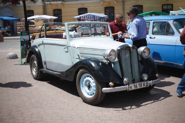 Kamyanets Podilsky Ukraine Juin 2017 Festival Voitures Rétro Retrofest Kamyanets — Photo