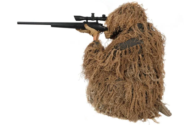 Sniper Ghillie Suit — Stock Photo, Image