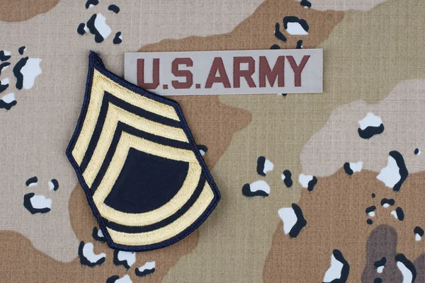 Army Desert Uniform Rank Patch — Stock Photo, Image