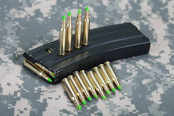 Cartridges Army Uniform Background — Stock Photo, Image