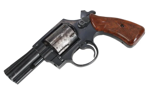Револьвер Изолирован Белом Фоне — стоковое фото
