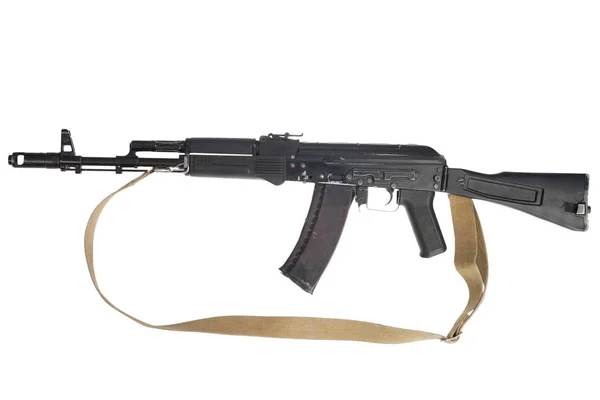 Kalashnikov Rifle Asalto Sobre Fondo Blanco —  Fotos de Stock