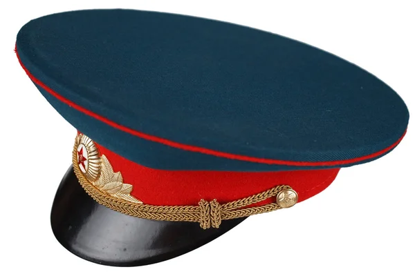 Soviet Army Officer Cap Isolated — Stock Photo, Image