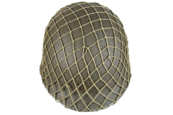 Nous Armée Ww2 Période Casque Avec Pique Emblème Isolé Sur — Photo