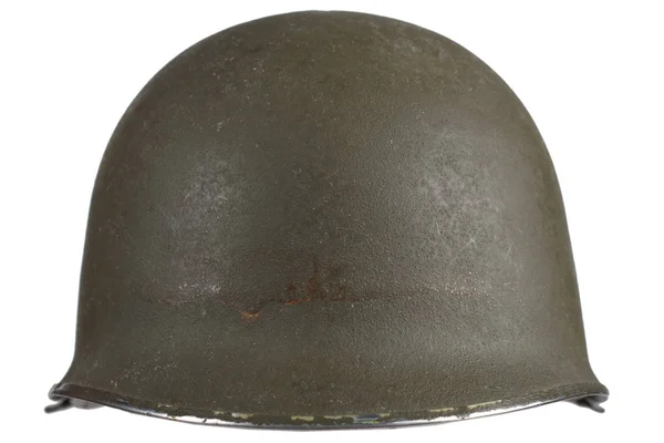 Ww2 Nos Capacete Exército Com Espadas Emblema Isolado — Fotografia de Stock