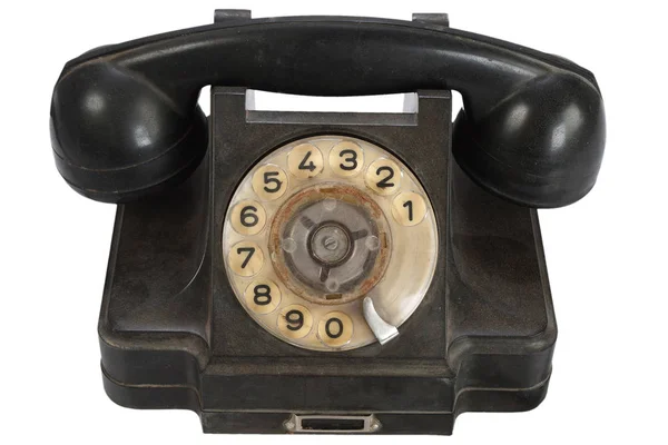 Beyaz Vintage Telefon — Stok fotoğraf