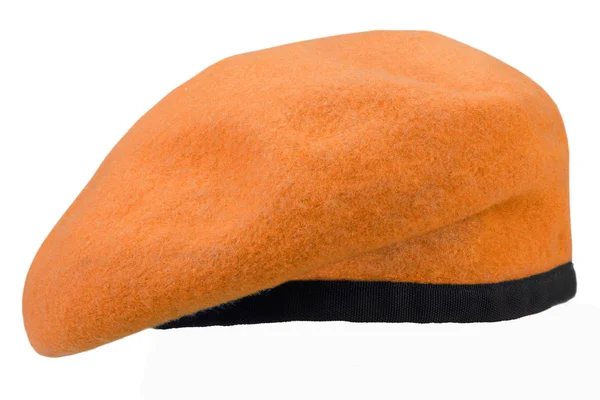 Armén Enhetliga Orange Basker Isolerad Vit Bakgrund — Stockfoto