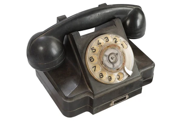 Beyaz Vintage Telefon — Stok fotoğraf