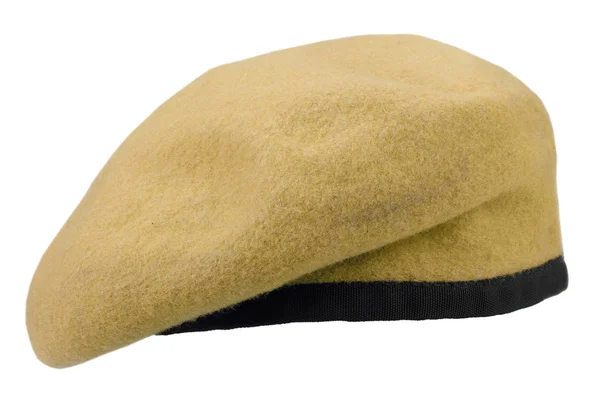 Military Troops Yellow Beret Isolated — Stock Photo, Image