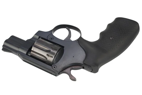 Revolver Pistol Isolerad Vit Bakgrund — Stockfoto