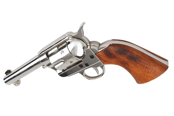 Colt Armáda Jednorázové Akce Mírotvorce Revolver Divokého Západu Izolovaných Bílém — Stock fotografie