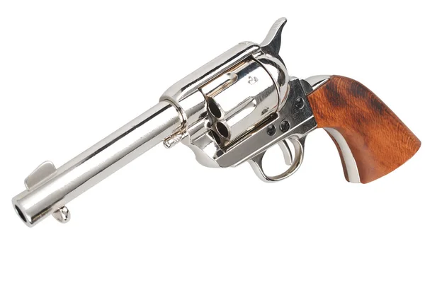Colt Single Action Army Friedensstifter Wild West Revolver Isoliert Auf — Stockfoto