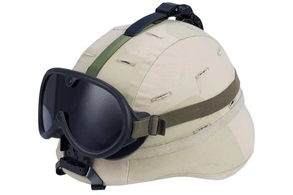 Capacete Kevlar Exército Dos Eua Com Óculos Montagem Nvg Capa — Fotografia de Stock