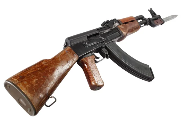 Ak - 47 のアサルト ・ ライフルの銃剣に最初のモデルします。 — ストック写真
