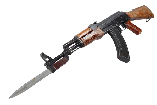 Первая модель АК - 47 штыковая винтовка — стоковое фото