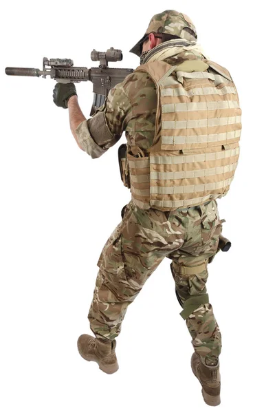 Private Military Company contractor with assault rifle — Stock Photo, Image