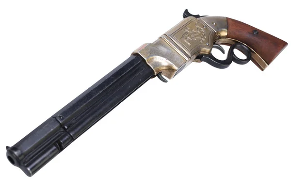 오래 된 빈티지 무기-화산 반복 권총 — 스톡 사진