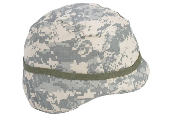 Nosotros ejército kevlar casco con cubierta camuflada — Foto de Stock