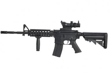 M4 assault rifle isolated clipart