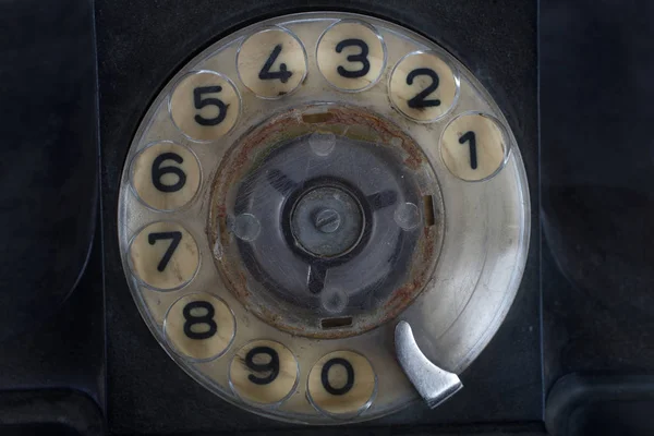 Vintage retrò telefono quadrante rotante — Foto Stock