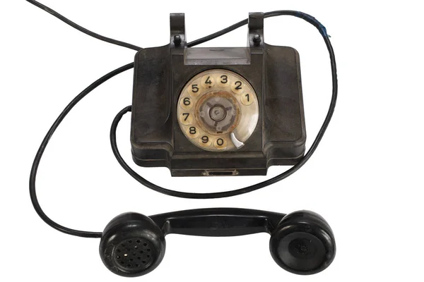 Vintage retrò telefono quadrante rotante — Foto Stock