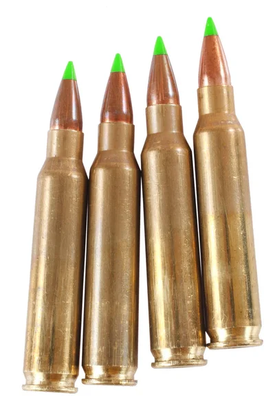 The 5.56x45mm NATO rimless bottlenecked intermediate cartridges — Stock Photo, Image