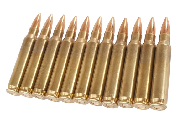 The 5.56x45mm NATO rimless bottlenecked intermediate cartridges Stock Picture