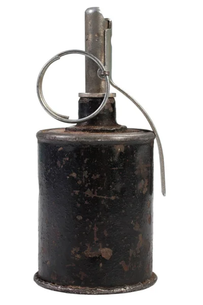 Советская РГ-42 ("Ручная граната Образца 42 года"), "Ручная граната 1942 года" - фрагментарная граната — стоковое фото
