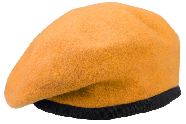 Armádní oranžový baret — Stock fotografie
