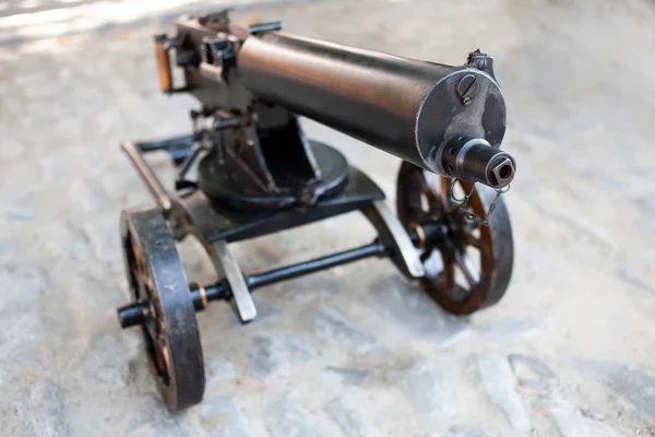 Primeira Guerra Mundial Maxim gun - primeira metralhadora operada por recuo — Fotografia de Stock