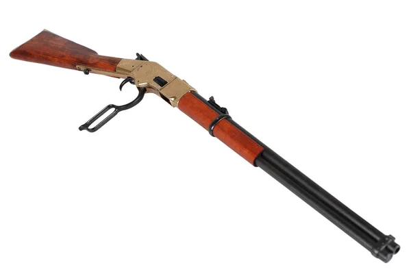 Wild West Période Levier Action Répétant Fusil M1866 Isolé Sur — Photo