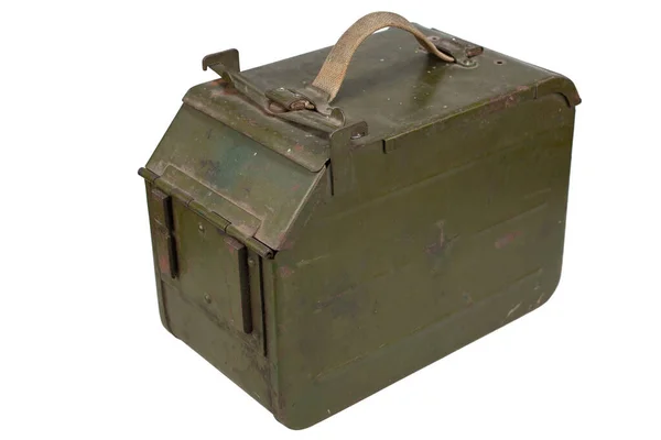 Ammo Can Cintura Munizioni Una Mitragliatrice Pesante Dshk Utilizzata Dall — Foto Stock