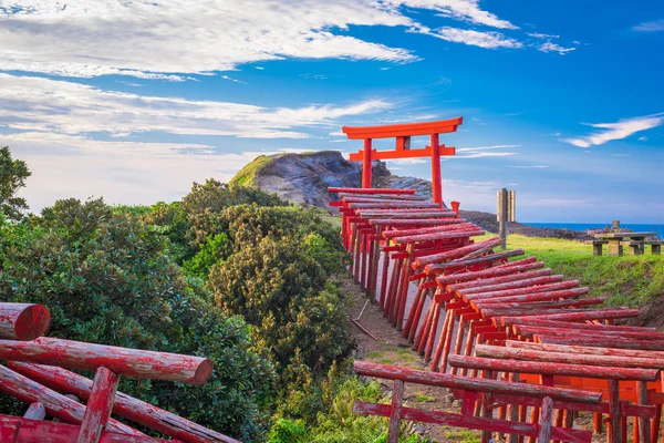 Santuario Motonosumi Inari Nella Prefettura Yamaguchi Giappone — Foto Stock