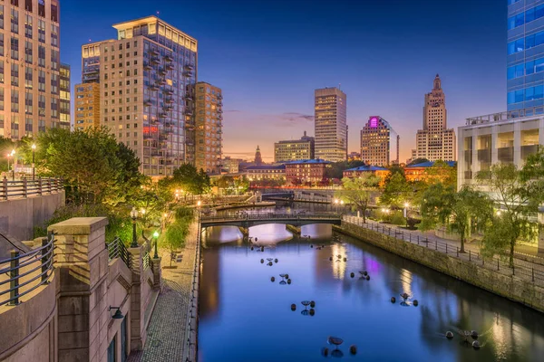 Providence Rhode Island Usa Park Och Skyline — Stockfoto