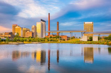 Birmingham, Alabama, ABD şehir şehir manzarası.