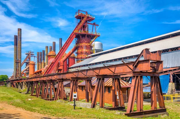 Birmingham Alabama Abd Tarihi Demir Fabrikası Kuleleri — Stok fotoğraf
