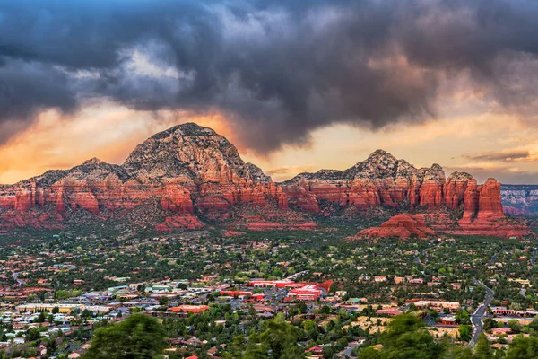 Sedona Arizona Usa Centre Ville Montagnes — Photo