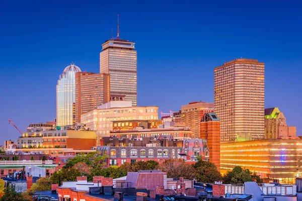 Boston Massachusetts Estados Unidos Paisaje Urbano Del Centro — Foto de Stock