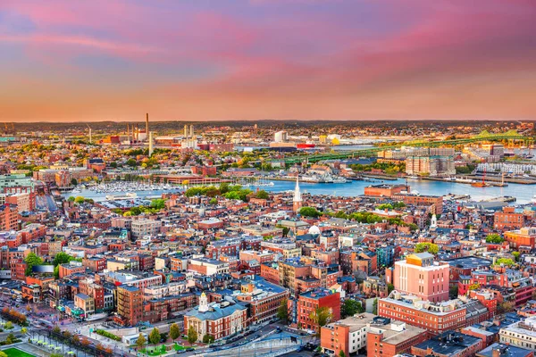 波士顿 马萨诸塞州 美国在北端的城市景观 — 图库照片