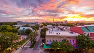 Gainesville, Florida, ABD şehir cityscape.