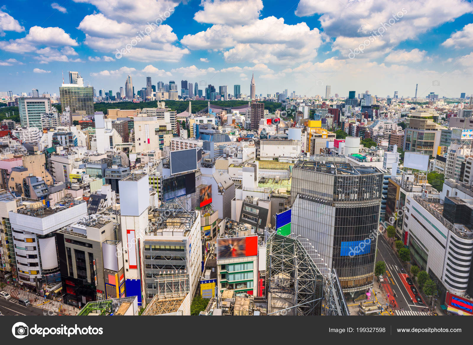 Shibuya Tokyo Japan City Skyline Shinjuku Ward Distance Royalty Free Photo Stock Image By C Sepavone