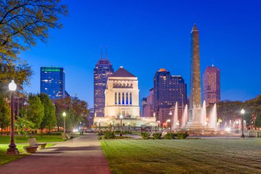Indianapolis, Indiana, ABD savaş anıtları ve manzarası